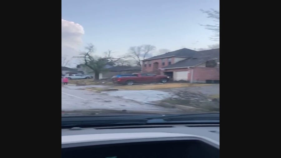 Tornado damage in Central Texas
