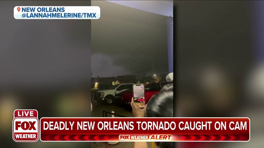 Watch: Tornado heads towards terrified restaurant workers in New Orleans