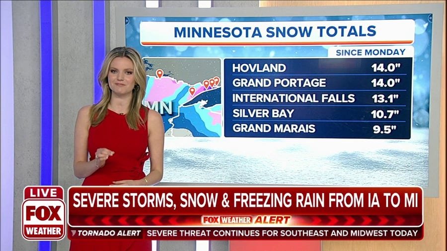 Winter Storm delivers significant snow to Minnesota since Monday