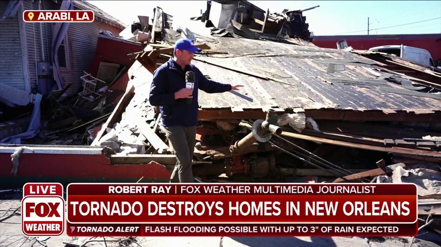 Tornado destroyed 50-60 percent of Arabi, Louisiana structures: Officials