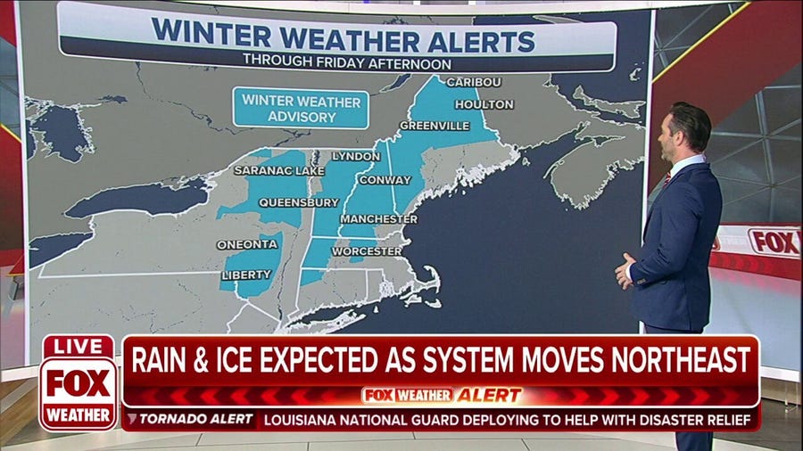 Storm system expected to bring rain, ice to Northeast