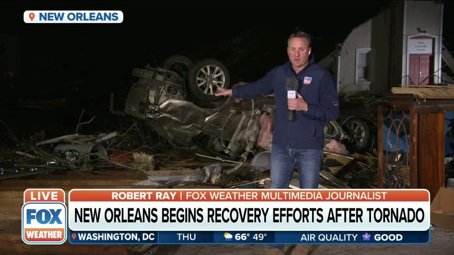 New Orleans begins recovery efforts after at least an EF-3 tornado hit area