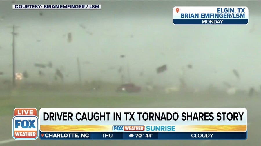 Teen driver caught driving in Texas tornado shares his story