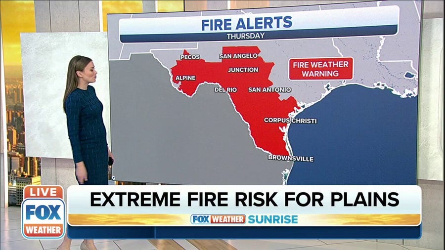 High fire danger expected to continue in Plains, Texas