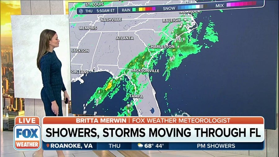 Lingering severe storms could threaten mid-Atlantic, Florida on Thursday