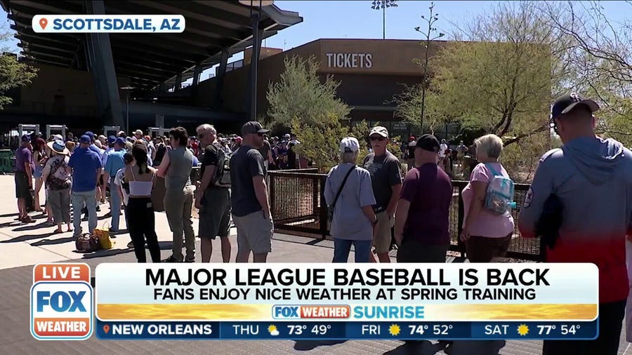 MLB is Back: Fans enjoy nice weather as spring training gets underway