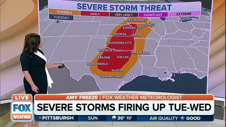 New severe storm threat brewing for the South