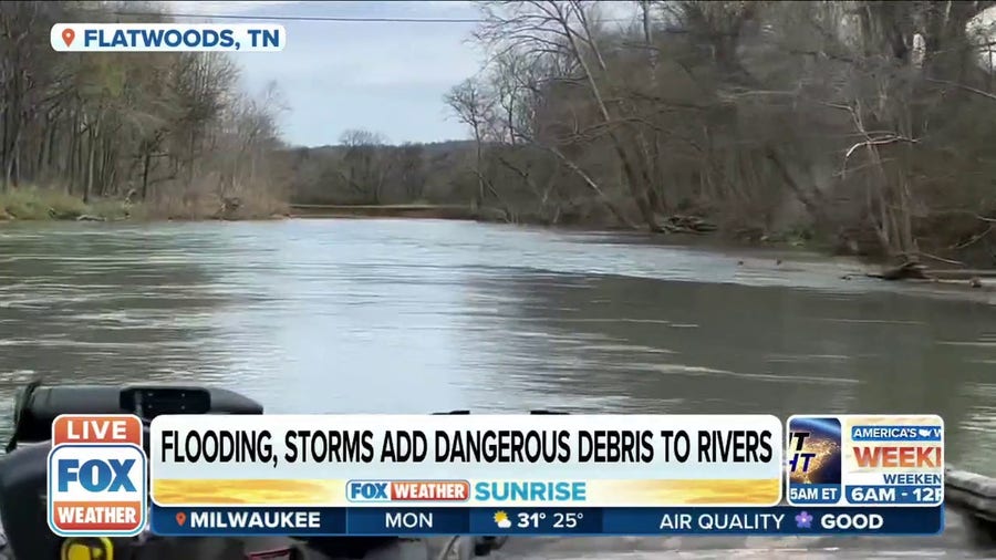 Flooding and storms add dangerous debris to rivers