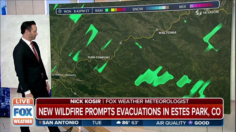 New wildfire burns in Estes Park, Colorado