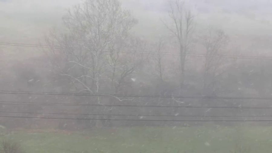 Watch Snow squall conditions in West Virginia Latest