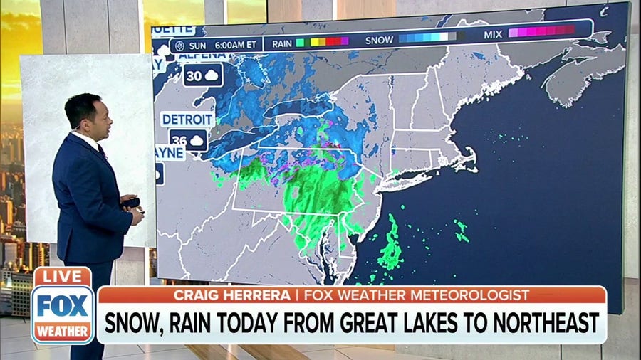 Snow, Rain Expected From The Great Lakes To The Northeast To Start The ...