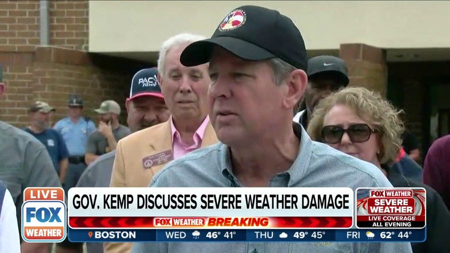 Georgia's governor discusses damage after Tuesday's storms