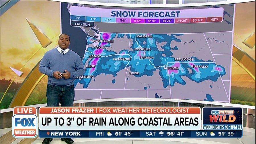 Pacific Northwest expecting weekend wintery mix