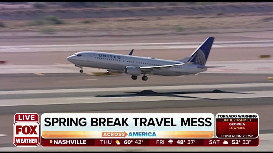 Pilot shortage and severe weather leads to spring break travel mess  
