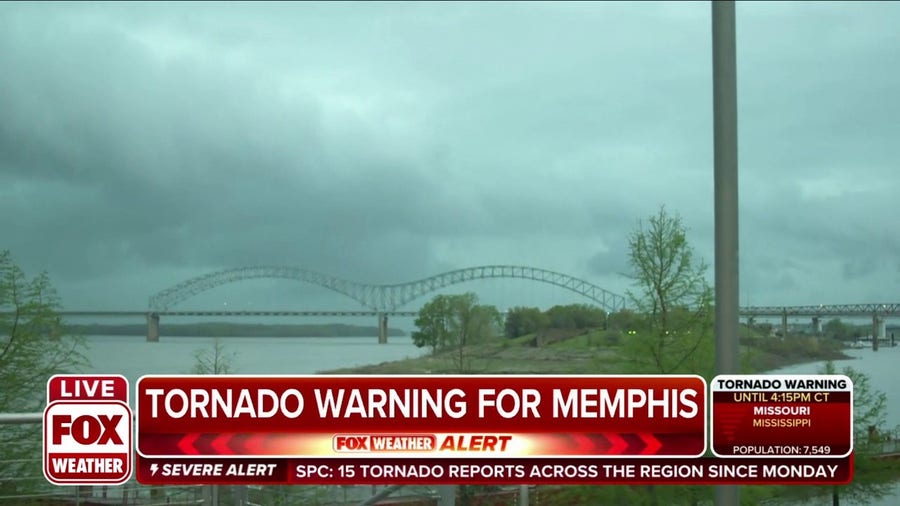 Tornado warning in Memphis, sirens wail Latest Weather Clips FOX
