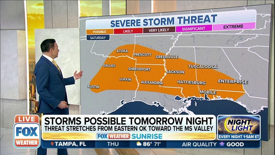 Severe storms could return to parts of South this weekend