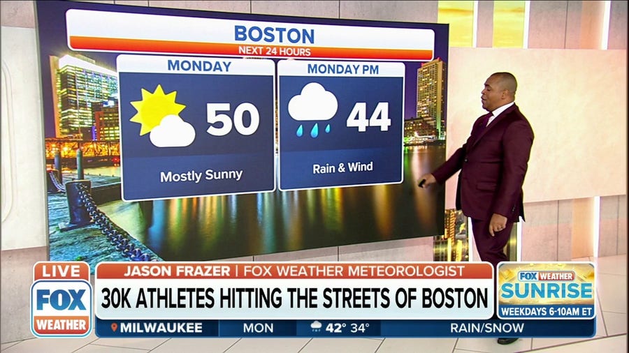 Expected to be chilly for runners in the Boston Marathon