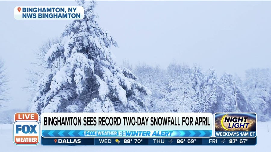 Binghamton Meteorologist On Record April Snow: 'Fairly Rare Event' For ...