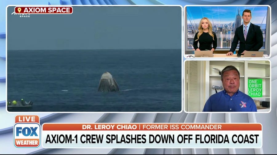 Axiom-1 crew successfully splashes down off Florida coast
