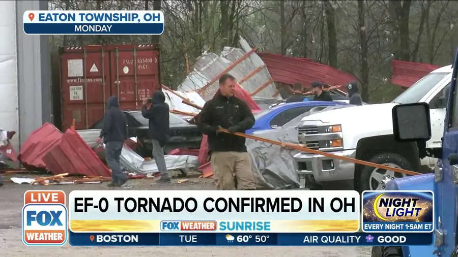 EF-0 tornado sweeps through Ohio town west of Cleveland