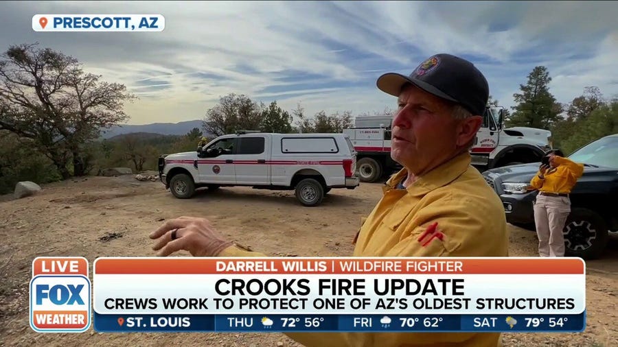 Firefighter on Crooks Fire: 'We can't get our trucks up there, we can't get water up there'