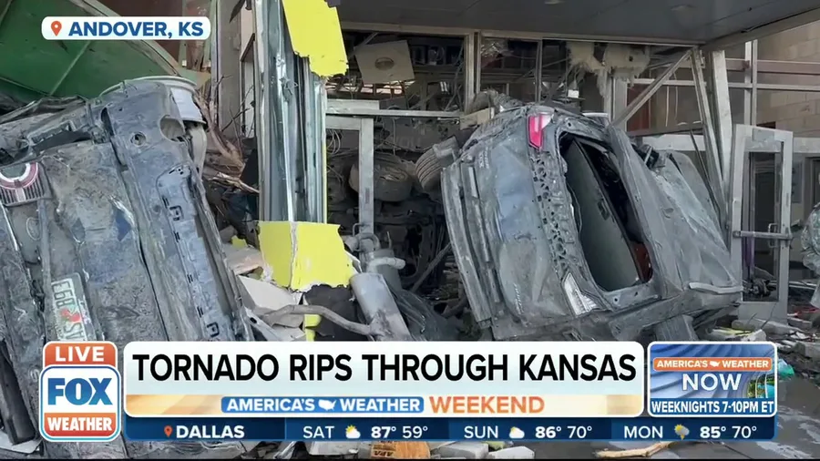Tornado tears through Andover, Kansas, leaving path of devastation