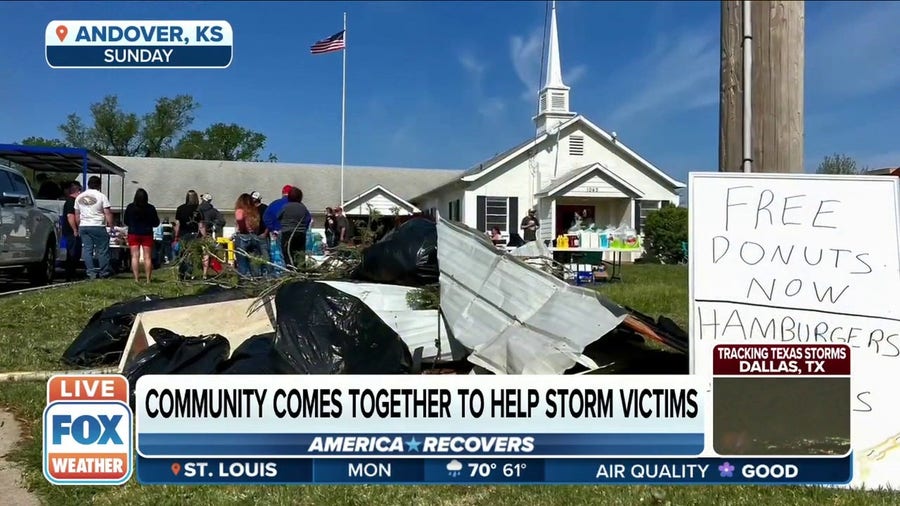 EF-3 tornado rips through parts of Kansas, community comes together to help storm victims