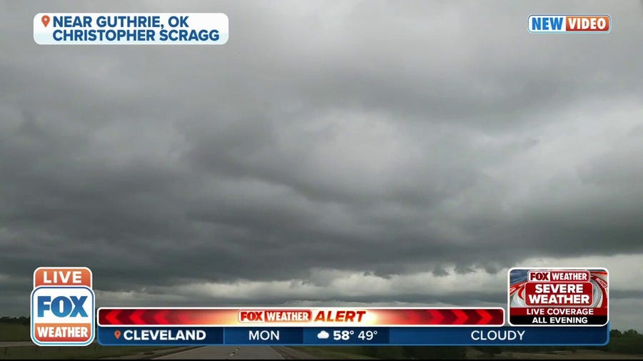 Watch: Storm clouds build in Oklahoma