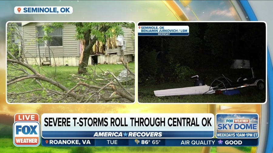 Seminole, OK, sees damage from Monday's severe storms