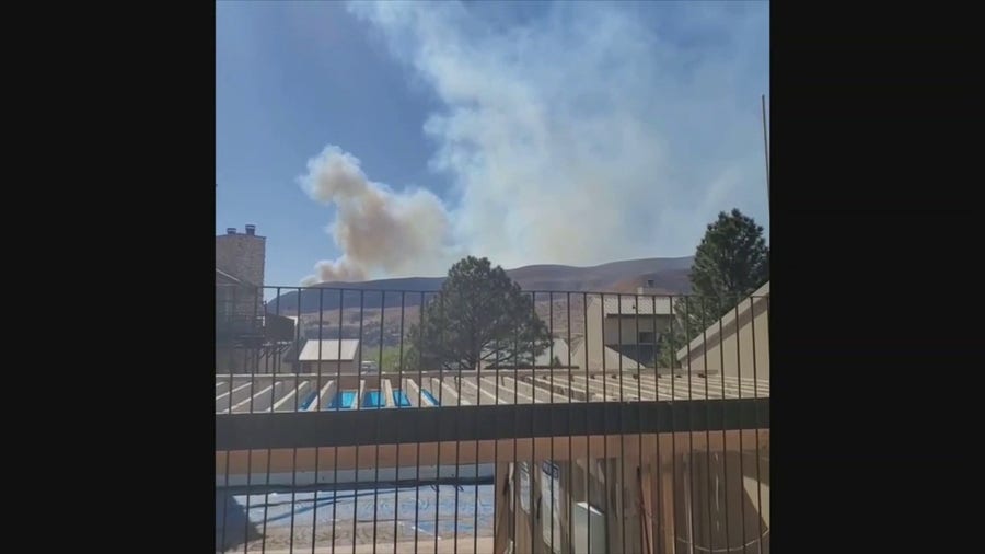 Watch: Smoke hangs in the air from Calf Canyon, Hermits Peak Fire