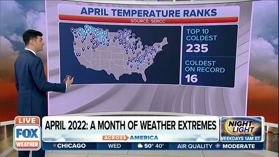 April 2022: Record-setting month for temperatures, precipitation