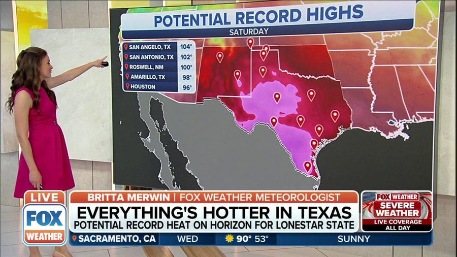 Heat wave could shatter record highs this weekend from Texas to Deep South