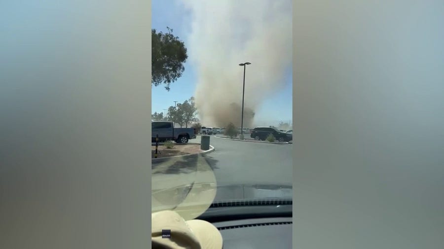 Watch: Massive dust devil tears across Tucson parking lot