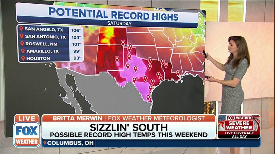 Texas could see record highs, triple-digit temperatures this weekend