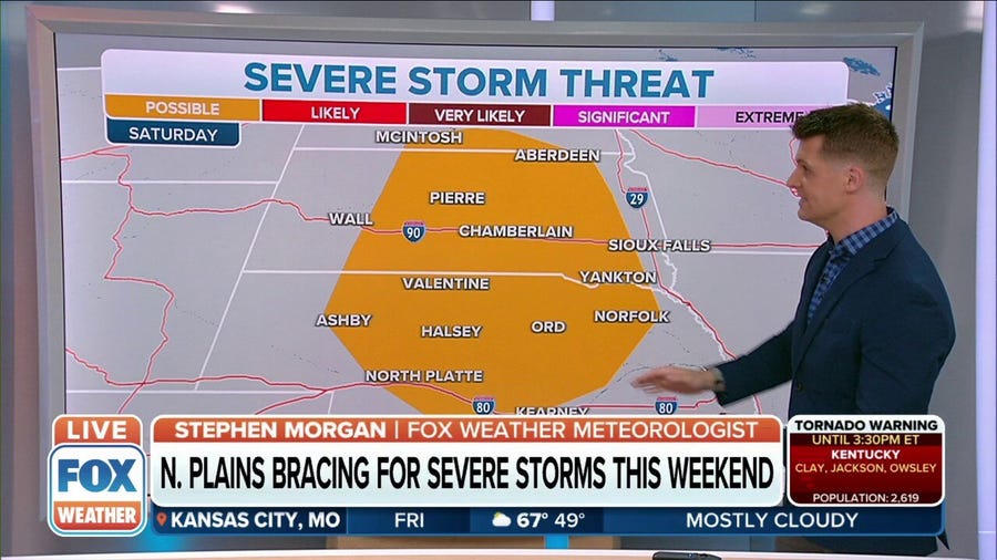 Severe storms possible in Northern Plains this weekend