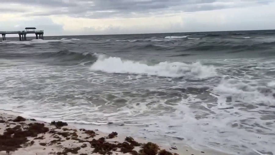 High surf, strong currents at Alabama beach