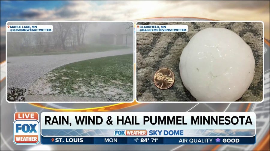 Rain, strong winds and hail pummel Minnesota during severe storms