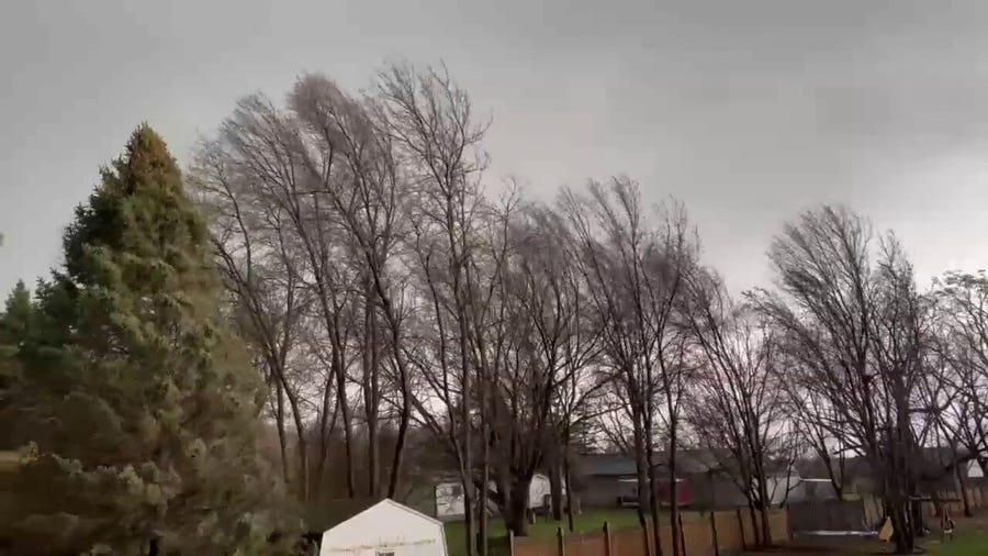 Watch: Strong winds hit East Central Minnesota