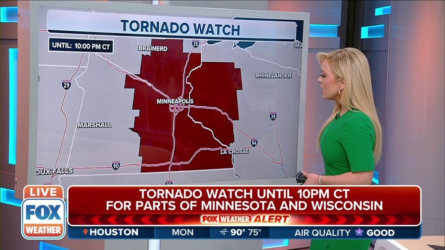 Tornado Watch issued for portions of Minnesota and Wisconsin