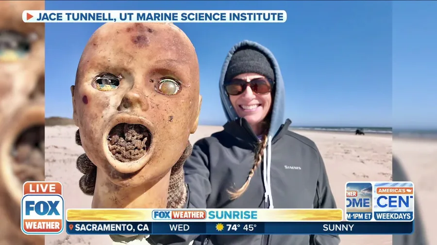 Researchers studying sea life find 'creepy dolls' washed ashore on Texas beach