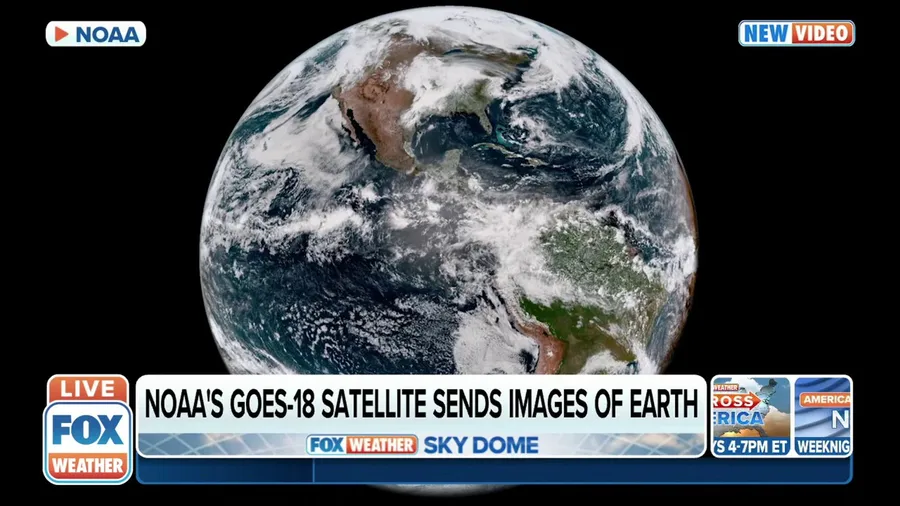NOAA's GOES-18 satellite sends back its first images of Earth