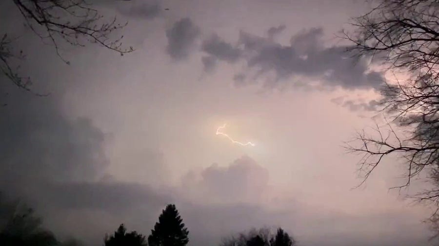 Watch: Lightning illuminates eastern Iowa sky