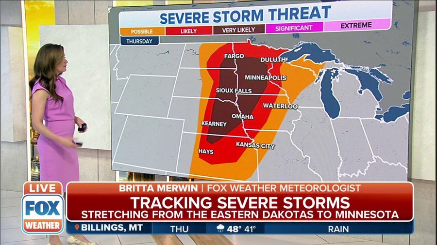 Storms packing damaging winds, destructive hail, tornadoes to hit upper Midwest, Plains