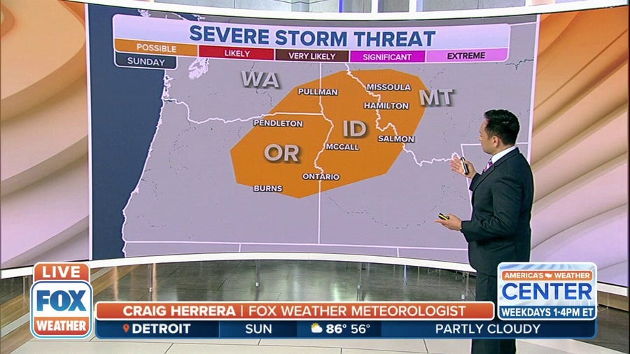 Pacific Northwest could see some severe weather to end the weekend