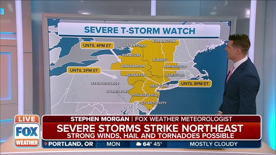 NYC metro area, most of NJ under severe thunderstorm watches