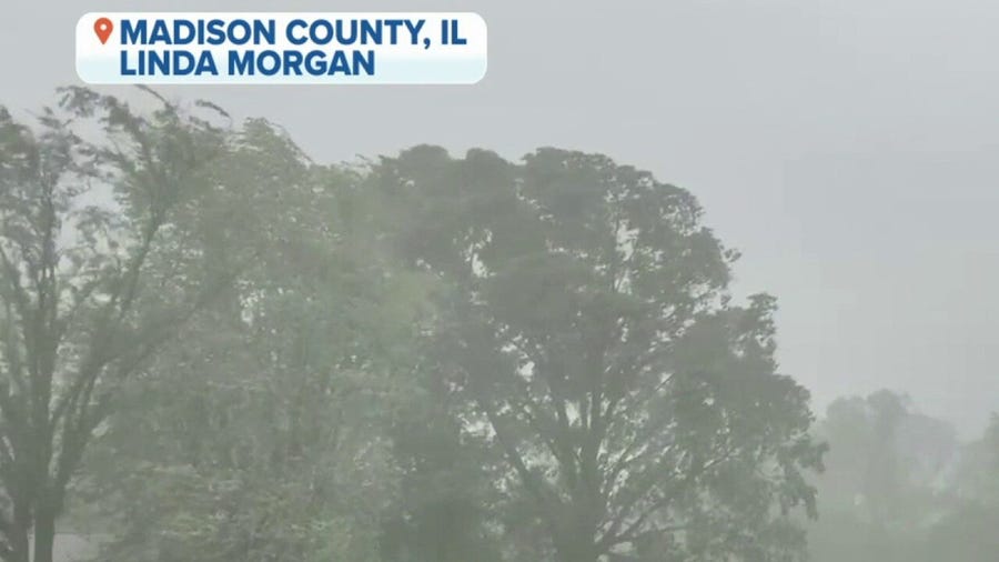 Gusty winds, heavy rain hits southern Illinois