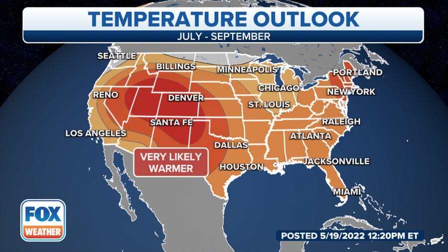 NOAA releases 90 day summer outlook