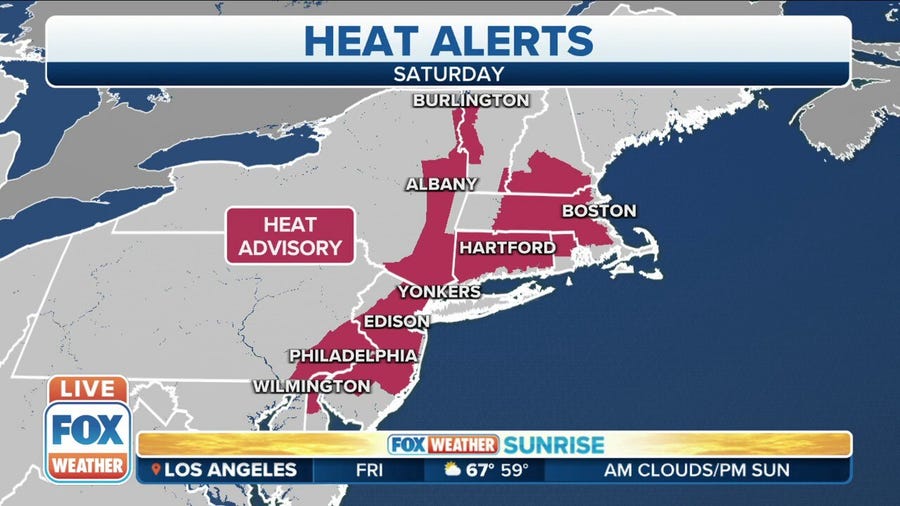 First Heat Advisories of season issued for major Northeast cities