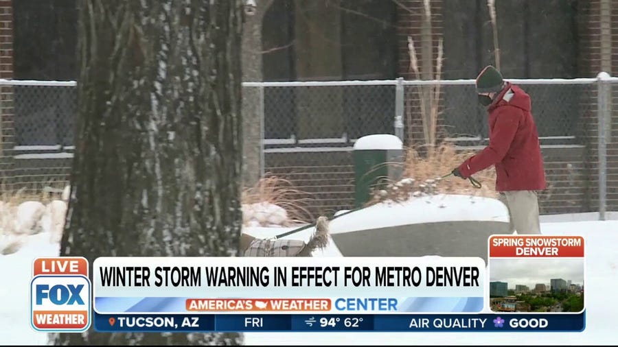 Late-season winter storm delivers snow to Colorado