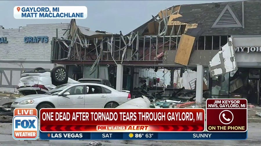 NWS Meteorologist on Gaylord damage: 'So much debris' after a deadly twister ripped through town